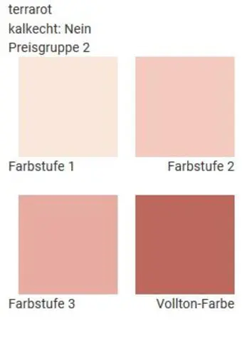 Wandfarben im Farbton terrarot